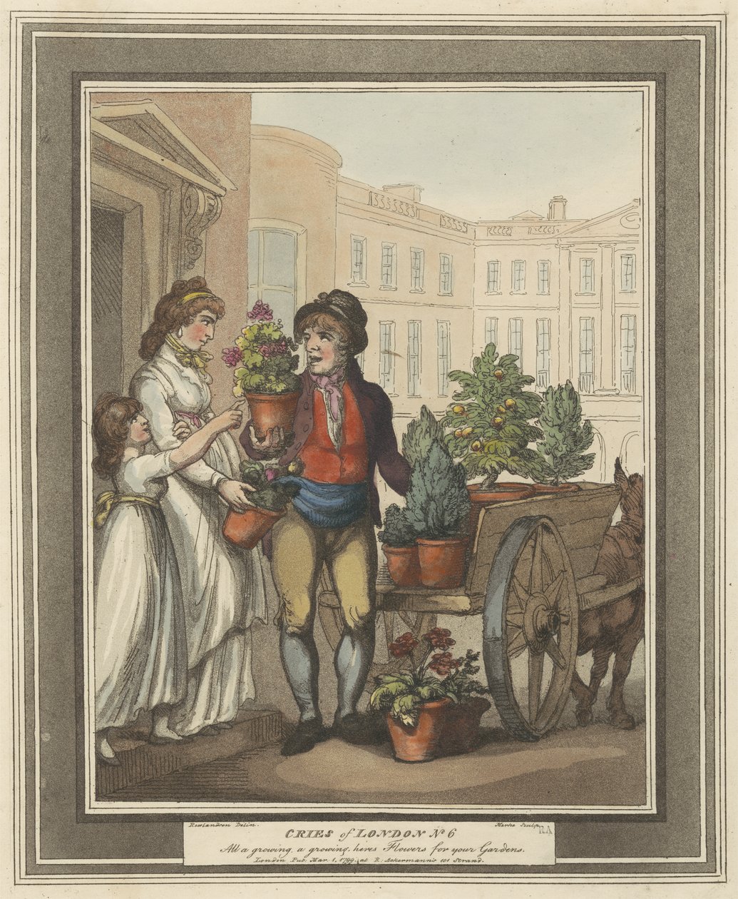 Tafel 5 aus Cries of London, 1799 von Thomas Rowlandson