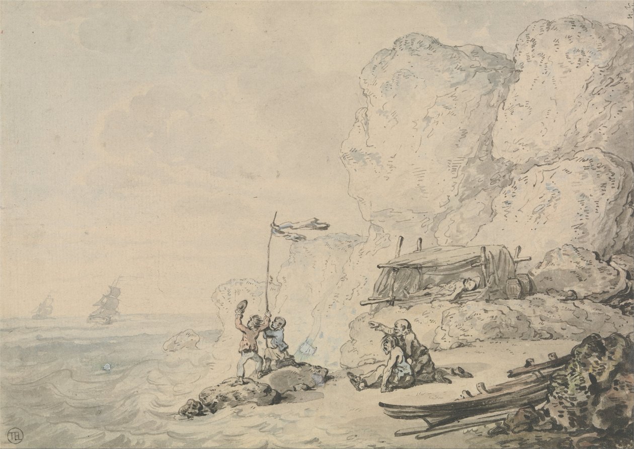 Schiffbrüchige Matrosen von Thomas Rowlandson