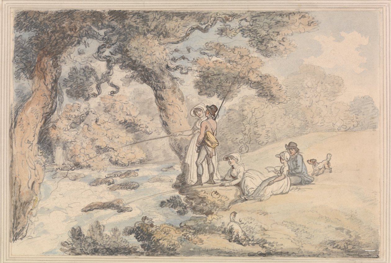 Die Angelgesellschaft von Thomas Rowlandson