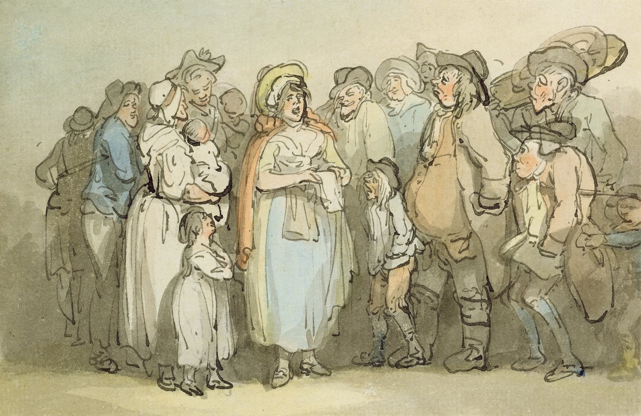 Der Balladensänger von Thomas Rowlandson