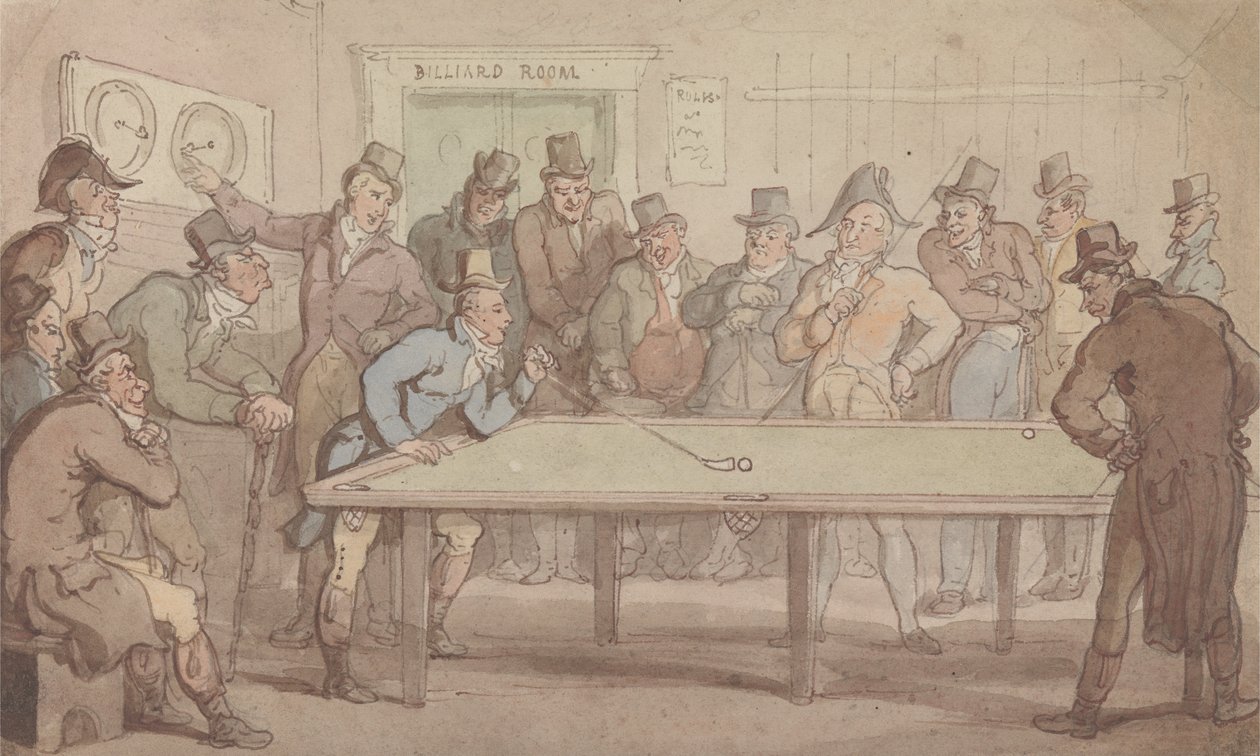 Das Billardzimmer von Thomas Rowlandson