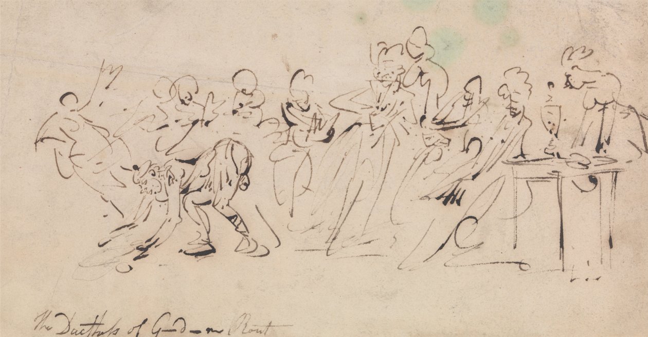 Die Herzogin von Gordons Rout von Thomas Rowlandson