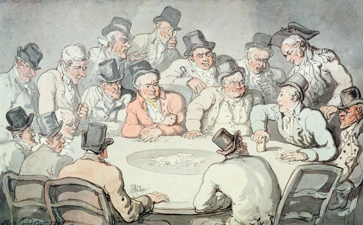 Der Spieltisch von Thomas Rowlandson