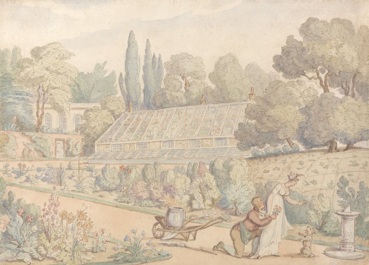 Das Angebot der Gärtner von Thomas Rowlandson