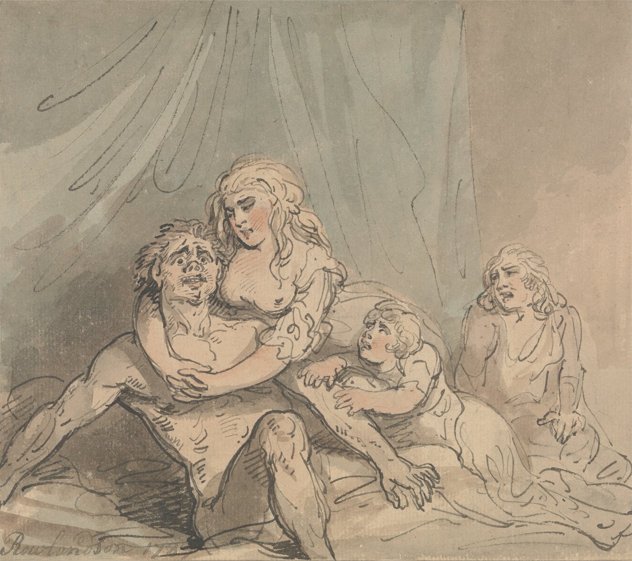 Der Wahnsinnige von Thomas Rowlandson
