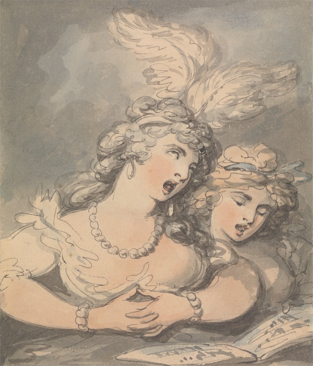 Die Opernsänger von Thomas Rowlandson