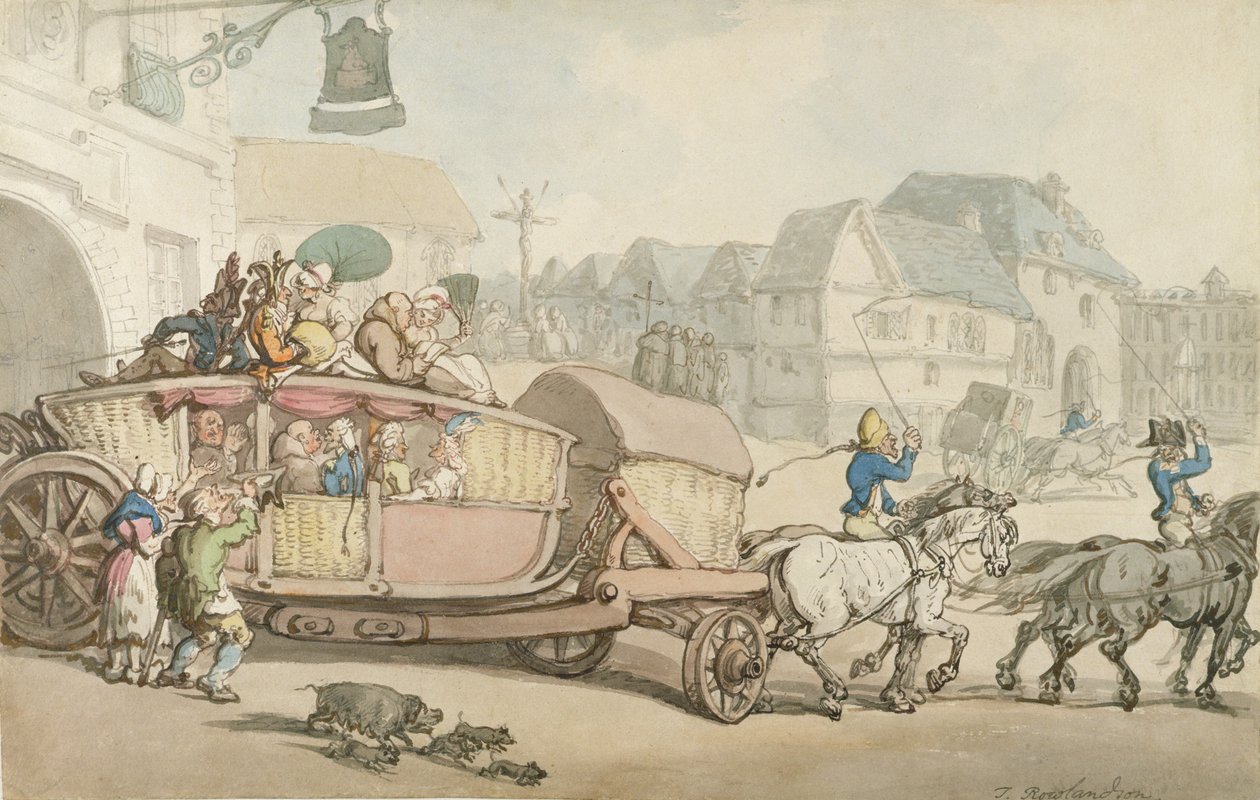 Die Pariser Diligence von Thomas Rowlandson