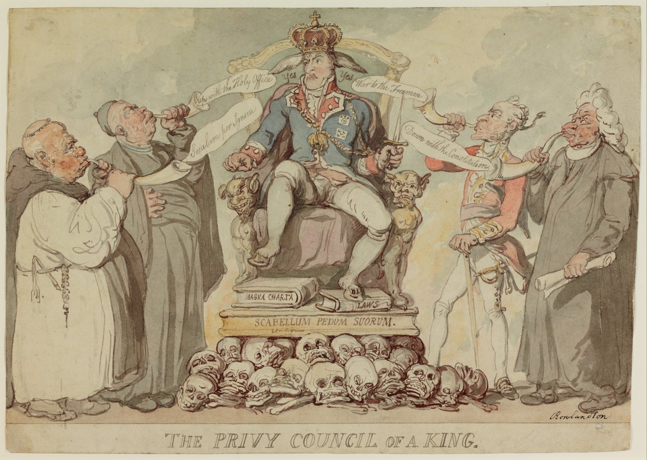 Der Geheime Rat eines Königs von Thomas Rowlandson