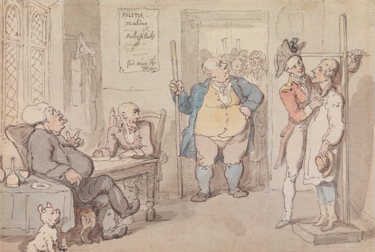 Der Werbeoffizier von Thomas Rowlandson