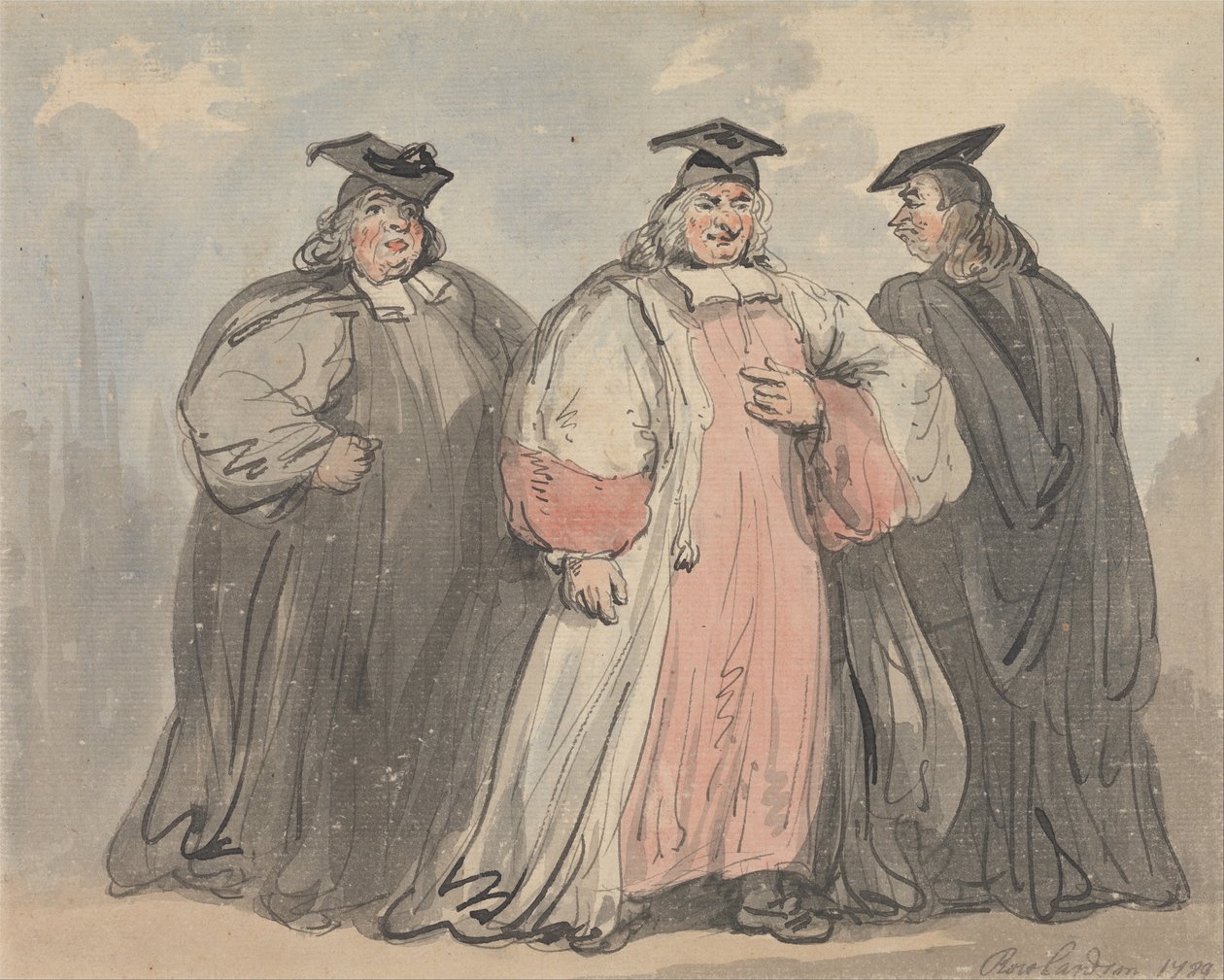 Drei geistliche Gelehrte von Thomas Rowlandson