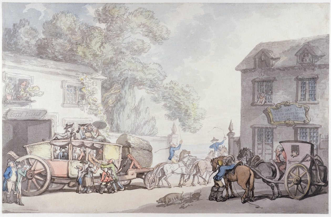 Reisen in Frankreich, ca. 1790 von Thomas Rowlandson