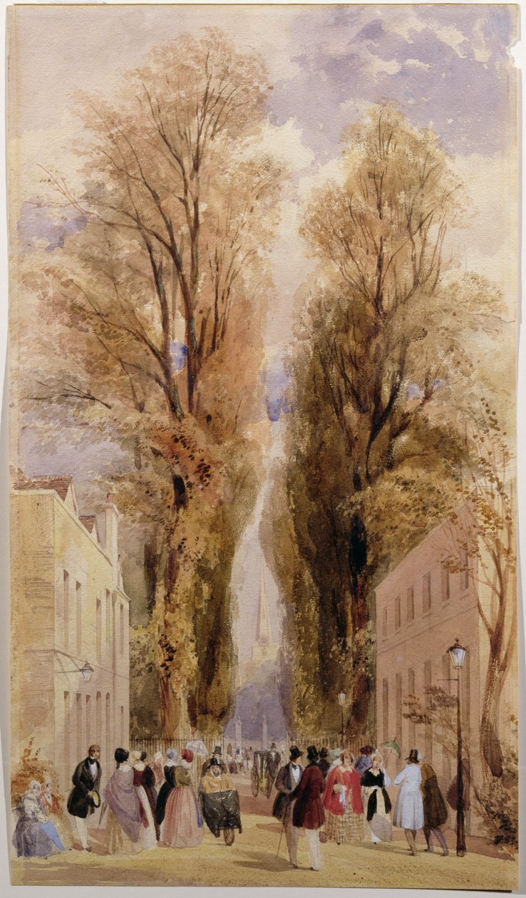 The Old Well Walk, Cheltenham, ca. 1840 von Thomas Shotter Boys