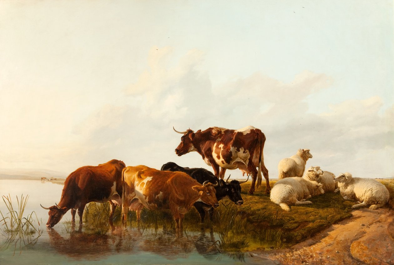 Ein Sommernachmittag, 1861 von Thomas Sidney Cooper
