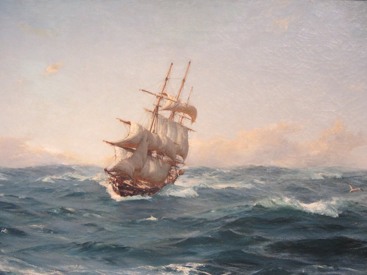 Recogiendo velas von Thomas J. Somerscales