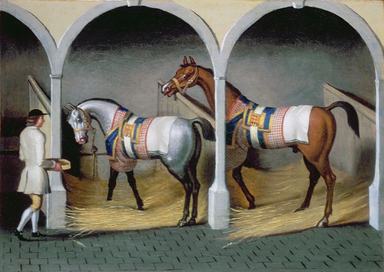 Stallinterieur (eines von einem Paar) von Thomas Spencer