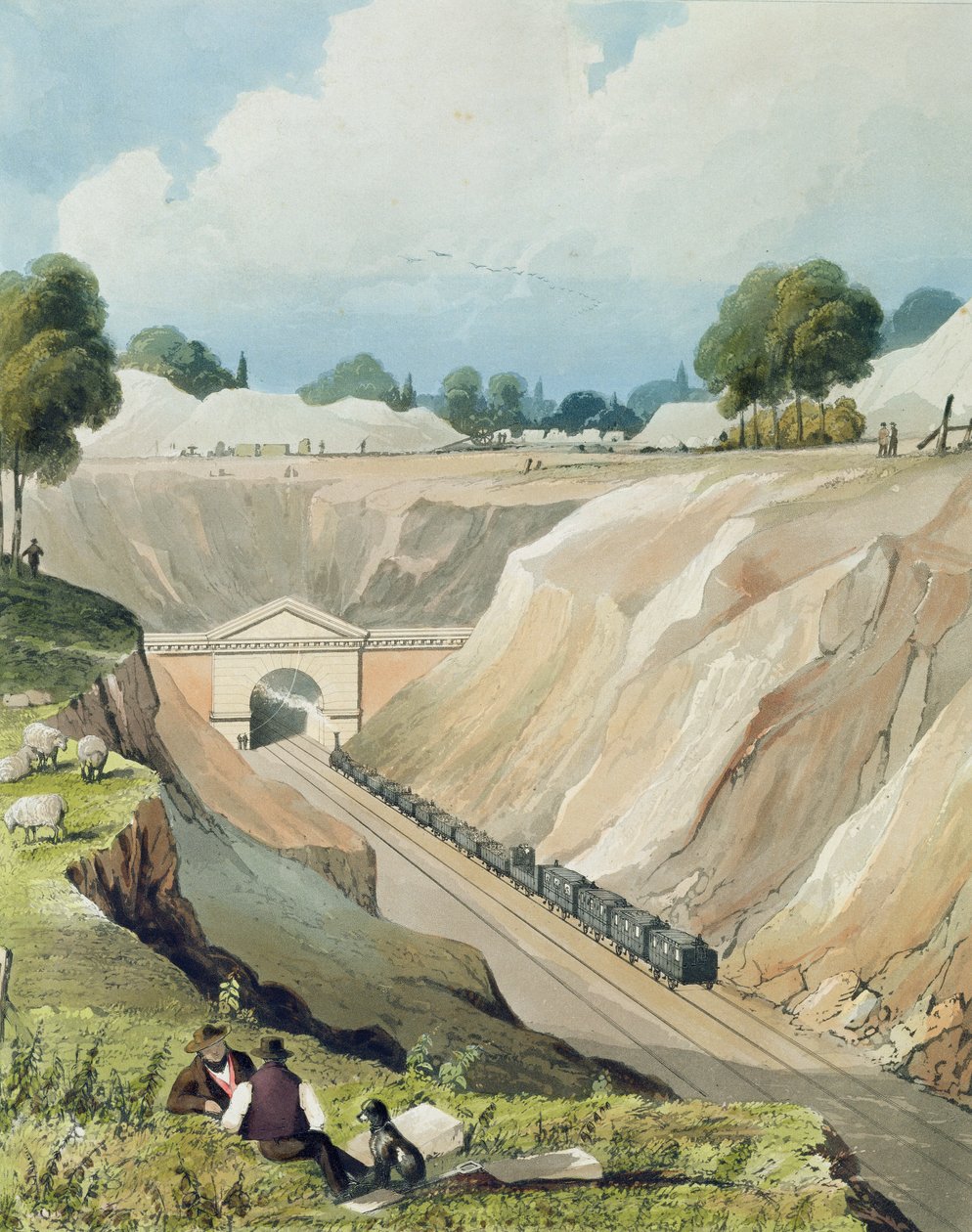 Eingang zum Tunnel in Watford, Platte 6 aus 