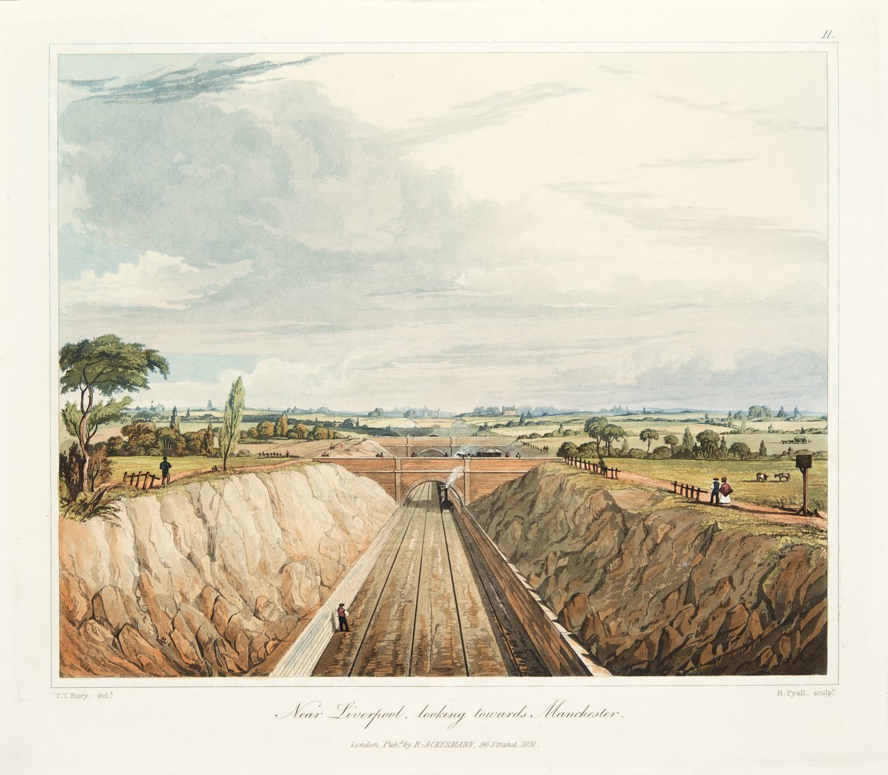 In der Nähe von Liverpool, Blick Richtung Manchester von Thomas Talbot Bury