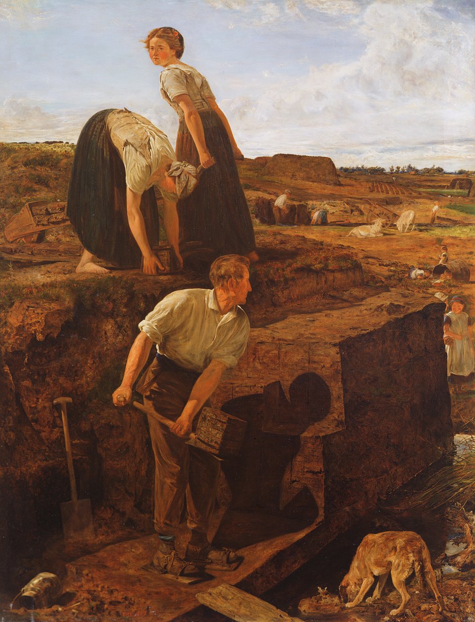 Torfabbau, 1869 von Thomas Wade