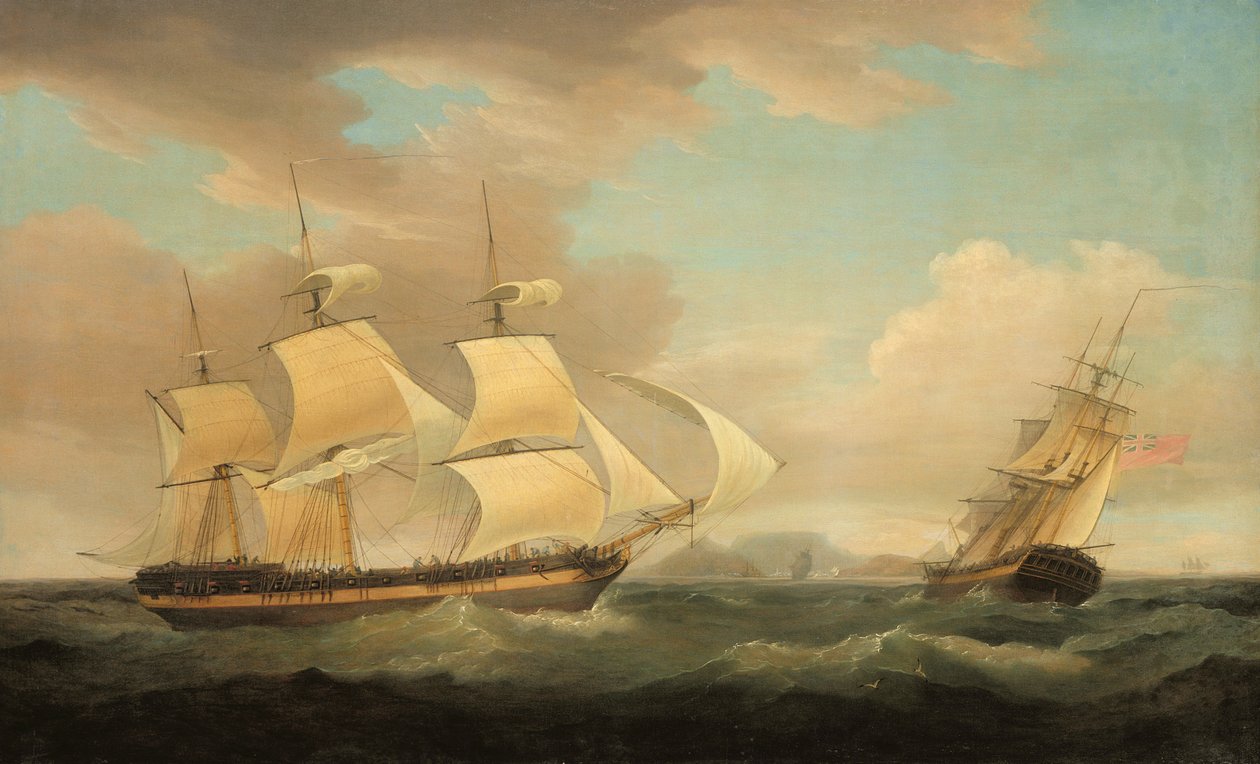 Schifffahrtsszene von Thomas Whitcombe