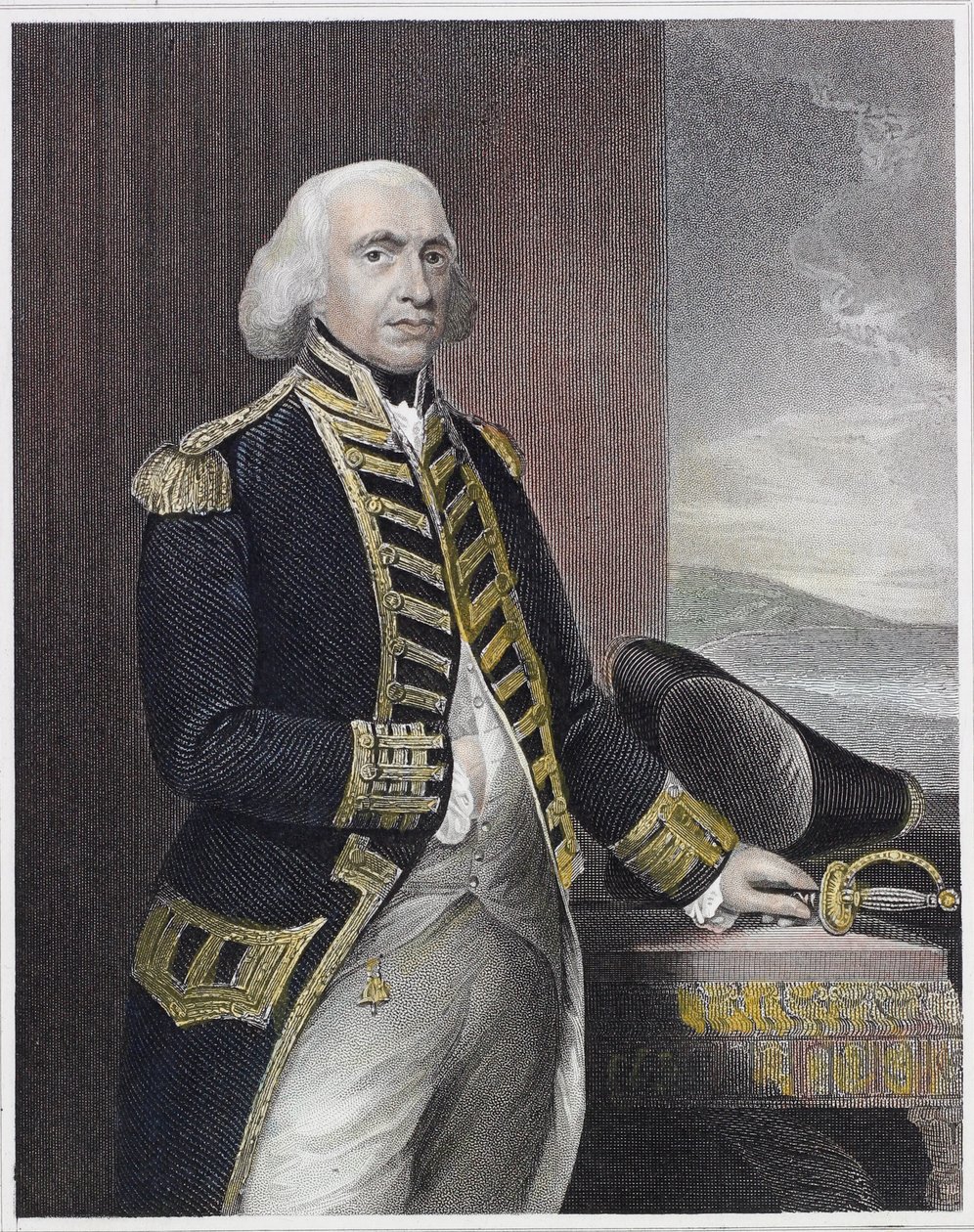 Richard Erster Earl Howe von Thomas after Gainsborough