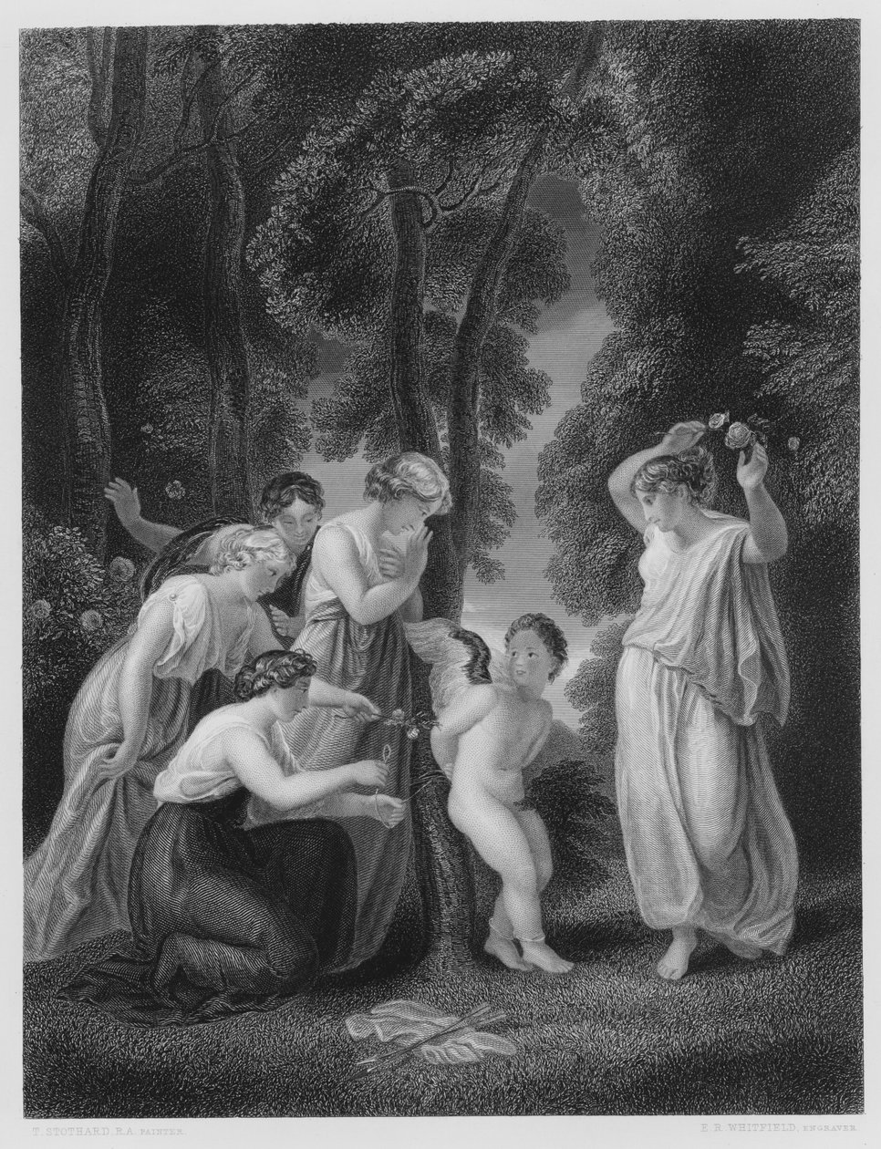 Gebundener Amor (nach dem Bild in der Vernon-Galerie) von Thomas Stothard