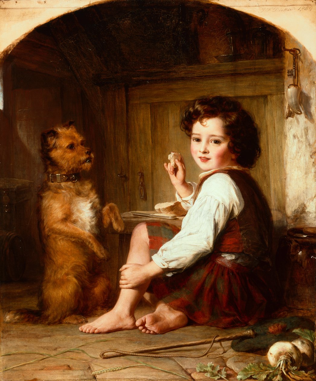 Betteln um Brot von Thomas Francis Dicksee
