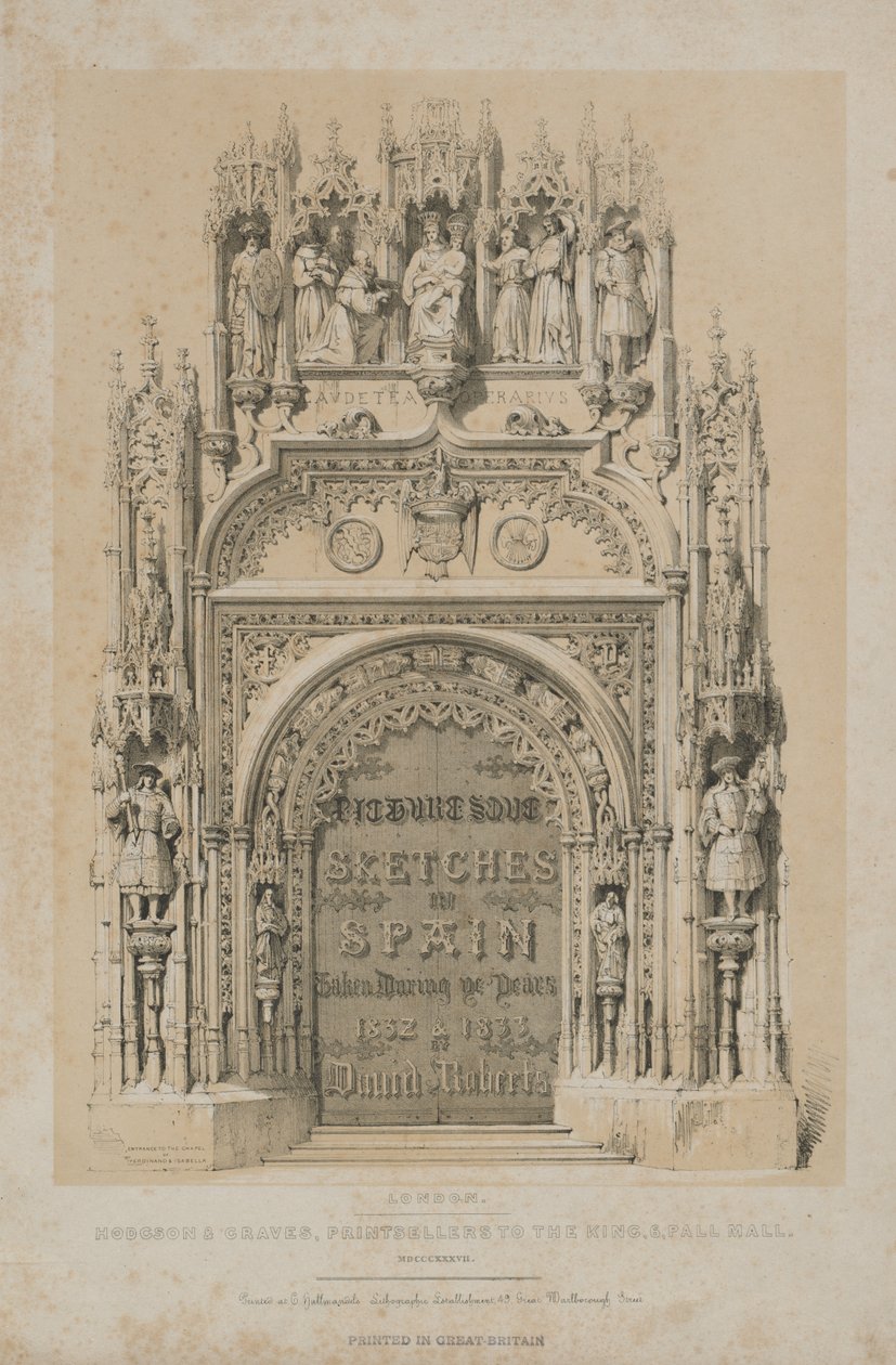 Malerische Skizzen in Spanien: Titelseite, 1837 von Thomas Allom