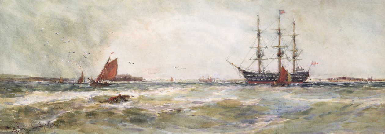 Stürmisches Wetter, Portsmouth von Thomas Bush Hardy