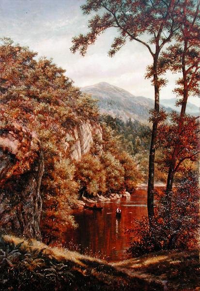 Sommertag an einem Bergsee von Thomas Charles Farrer