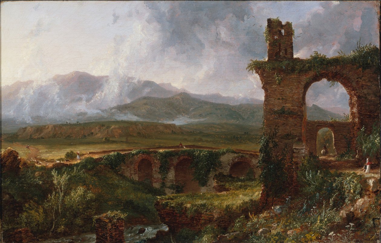 Ein Blick bei Tivoli (Morgen) von Thomas Cole