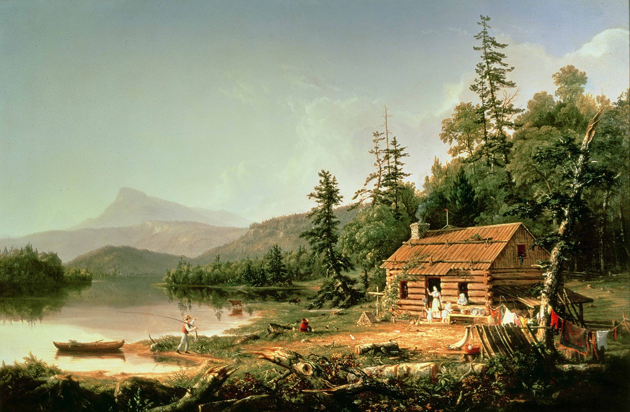 Heim im Wald, 1847 von Thomas Cole