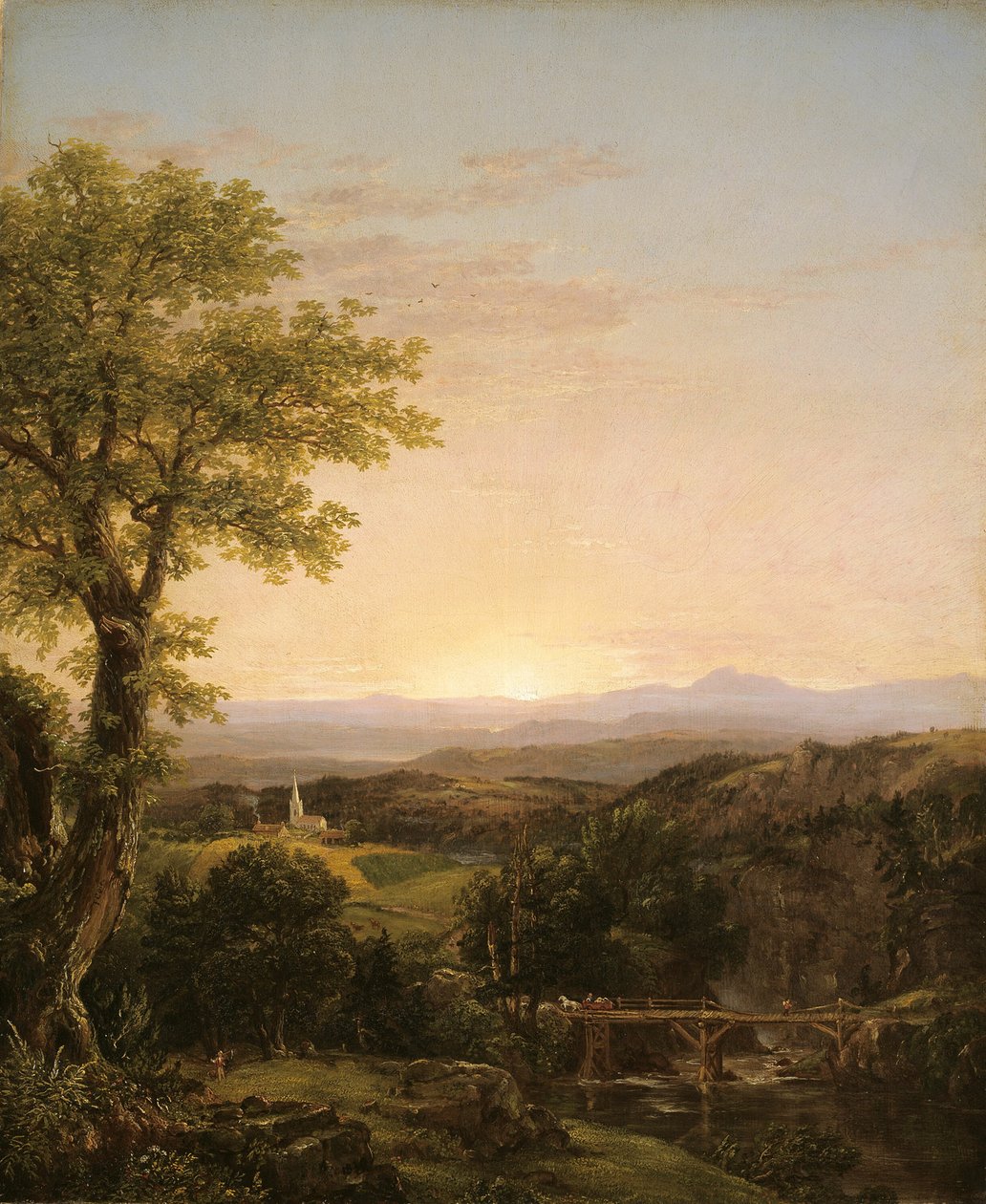 Neuengland-Landschaft von Thomas Cole