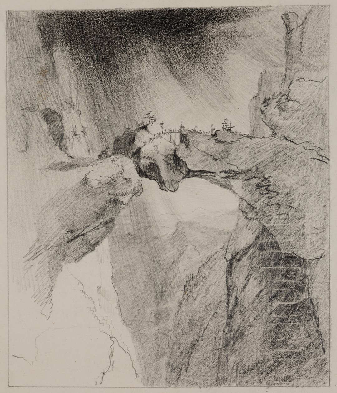 Die Brücke der Angst von Thomas Cole