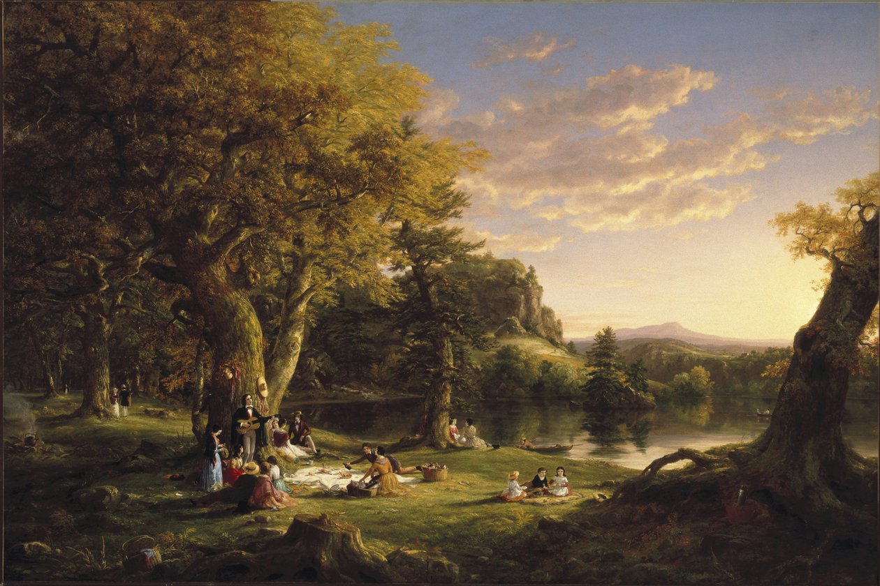 Das Picknick, 1846 von Thomas Cole