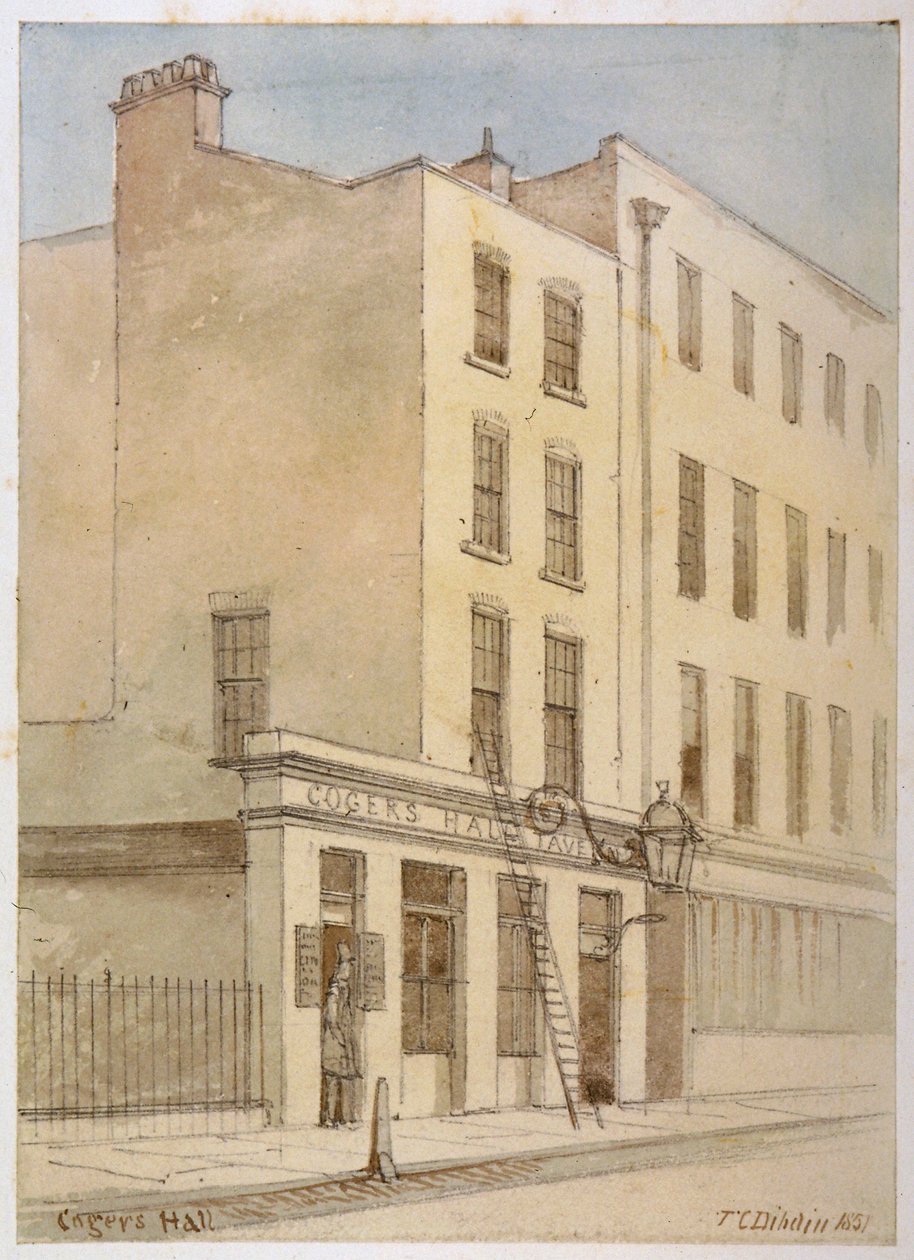 Bride Lane, City of London von Thomas Colman Dibdin