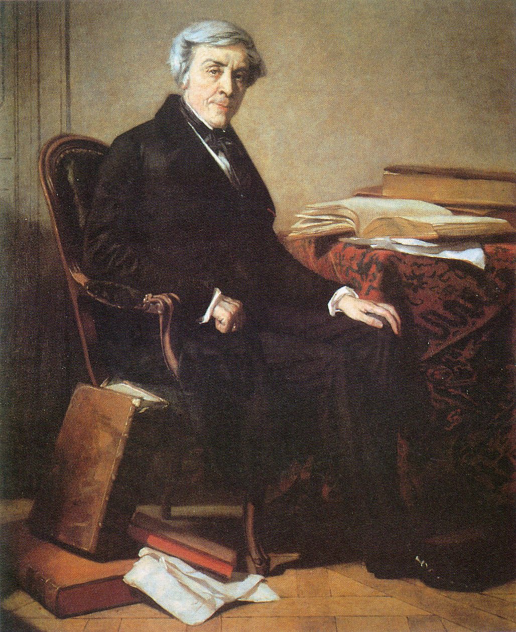 Porträt von Jules Michelet (1798-1874) von Thomas Couture
