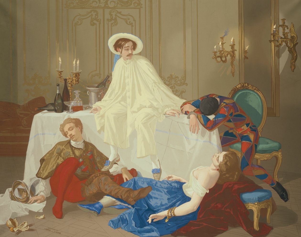 Das Abendessen nach dem Maskenball von Thomas Couture
