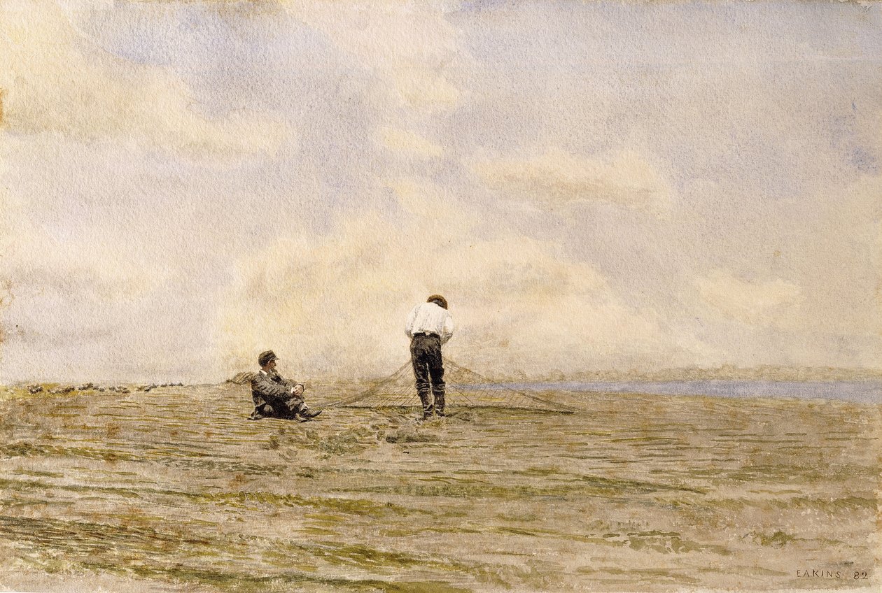 Das Netz flicken, 1882 von Thomas Cowperthwait Eakins