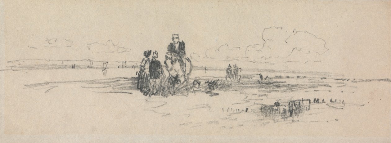 Figuren am Ufer von Thomas Creswick