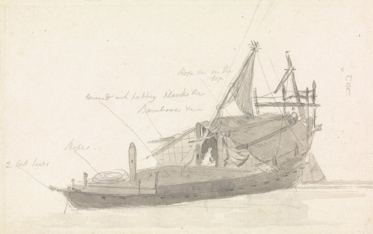 Fischerbarke von Thomas Daniell