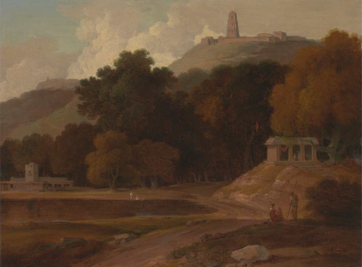 Hügelige Landschaft in Indien von Thomas Daniell