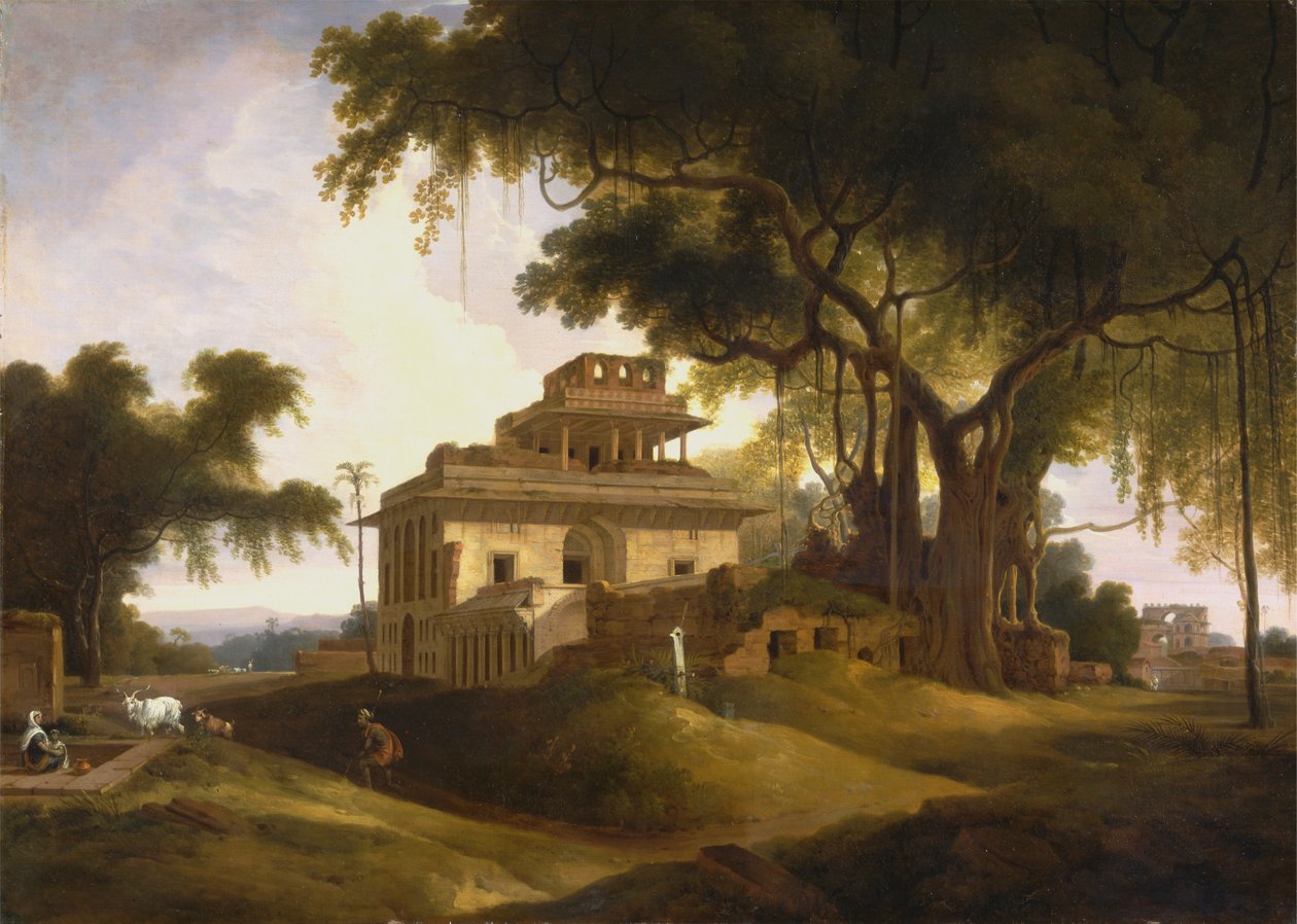 Ruinen des Naurattan, Sasaram, Bihar von Thomas Daniell