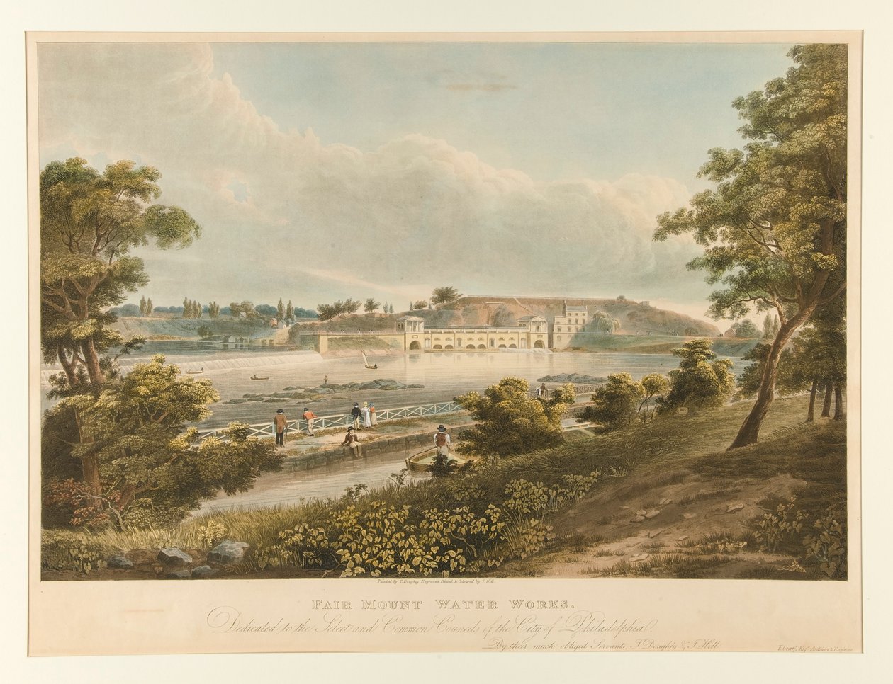 Fair Mount Wasserwerke (Philadelphia) von Thomas Doughty