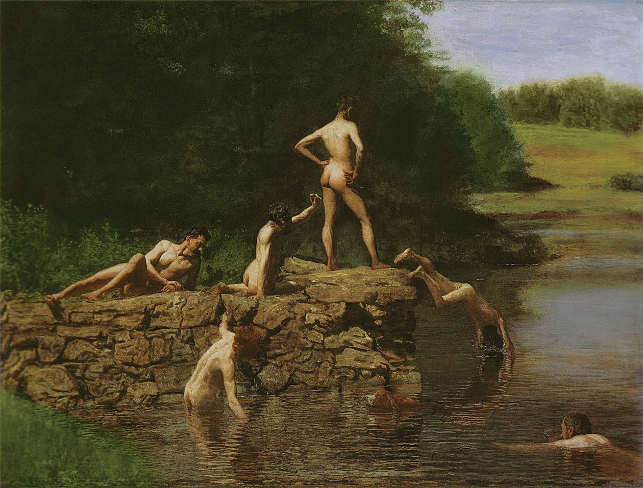 Schwimmloch von Thomas Eakins