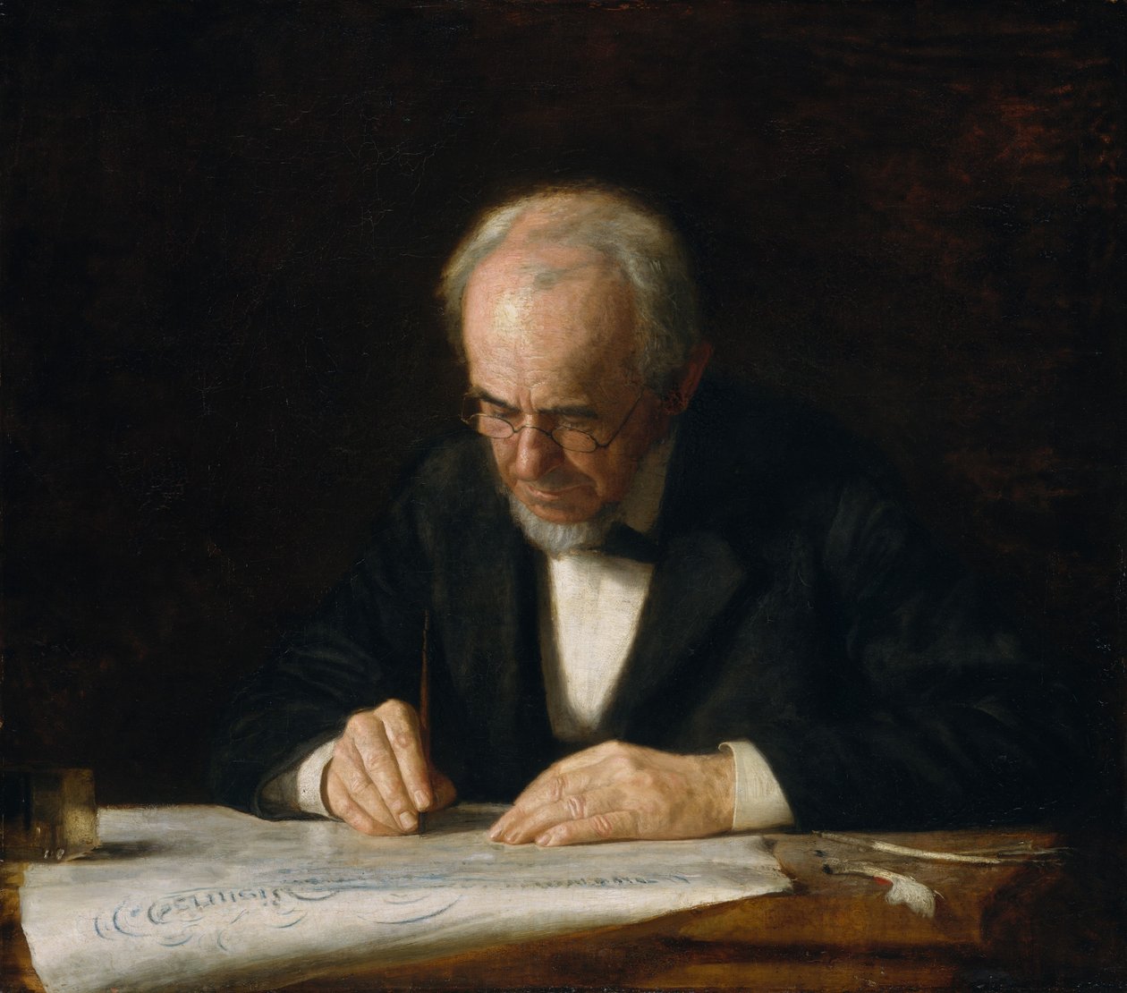 Der Schreibmeister, 1882 von Thomas Eakins