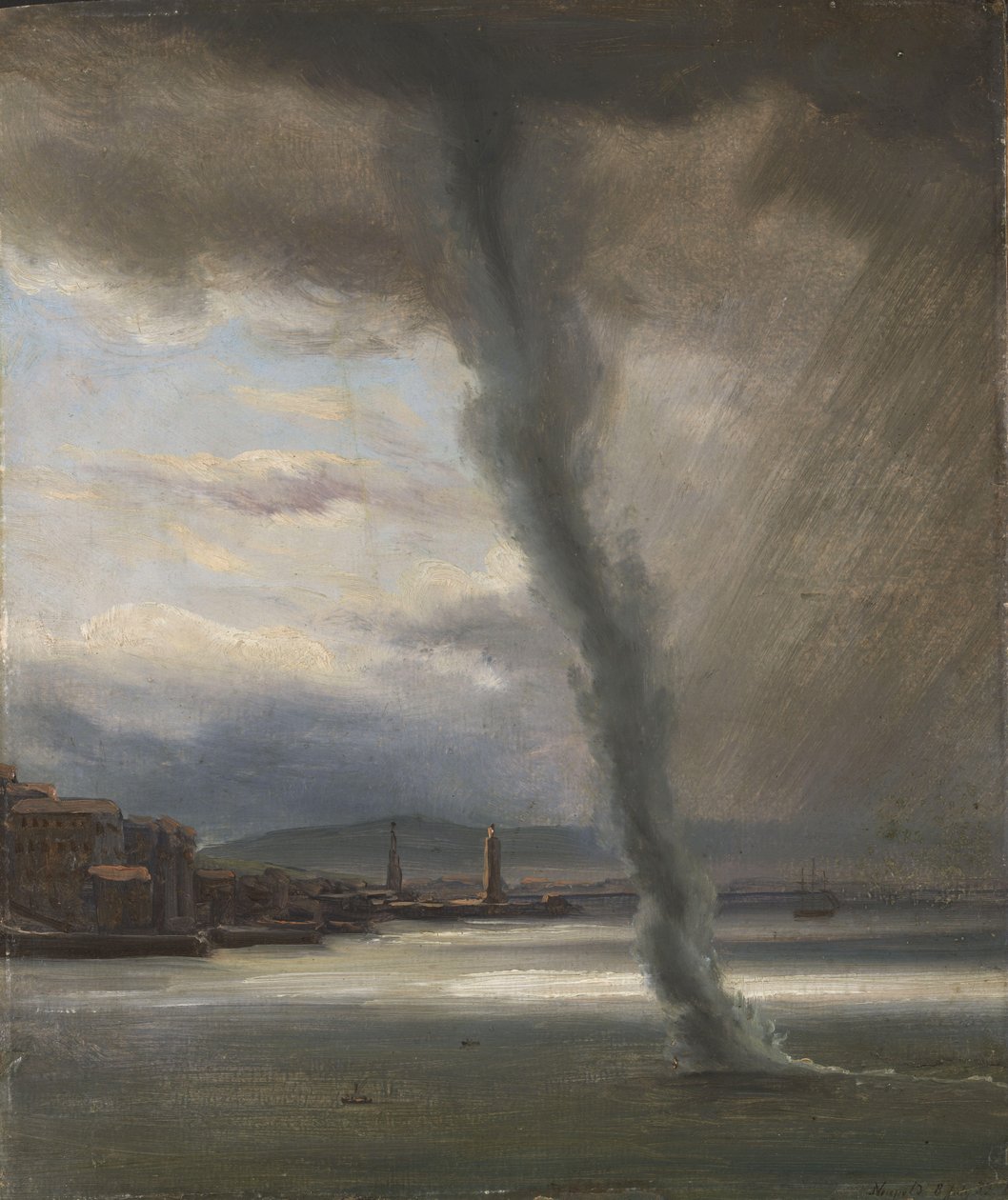 Ein Wasserwirbel in der Bucht von Neapel von Thomas Fearnley