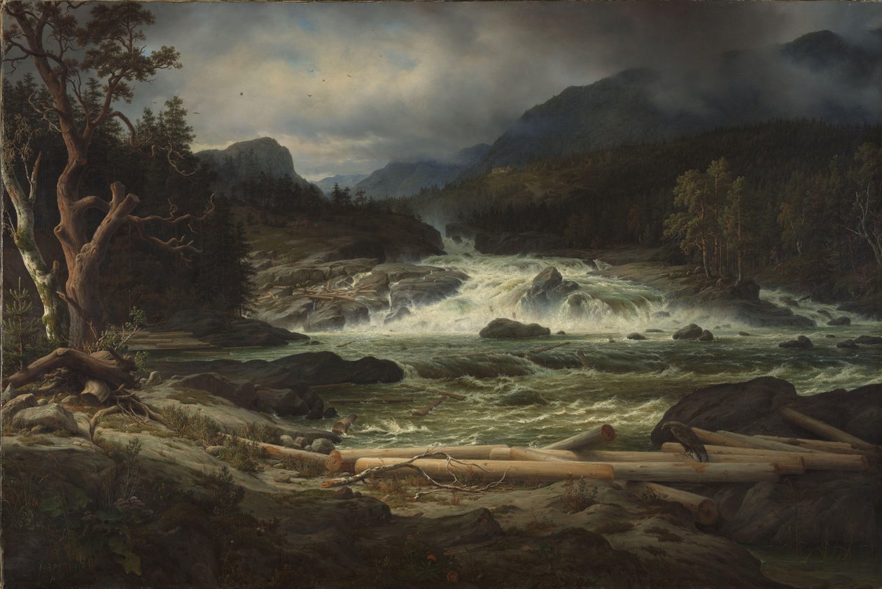 Die Labro-Fälle bei Kongsberg von Thomas Fearnley