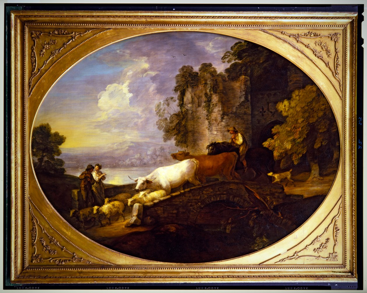 Flusslandschaft mit rustikalen Liebhabern von Thomas Gainsborough