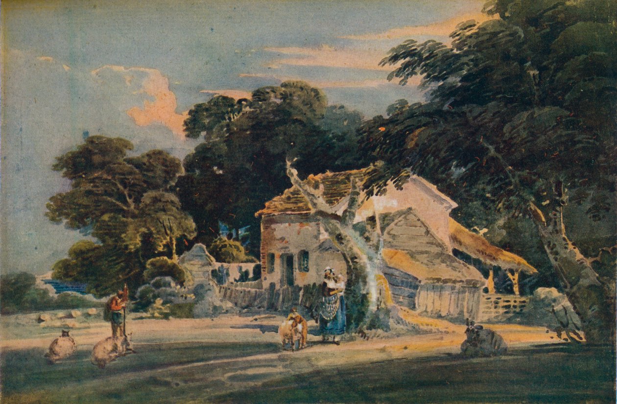 Devonshire Farm, ca. 1798 von Thomas Girtin