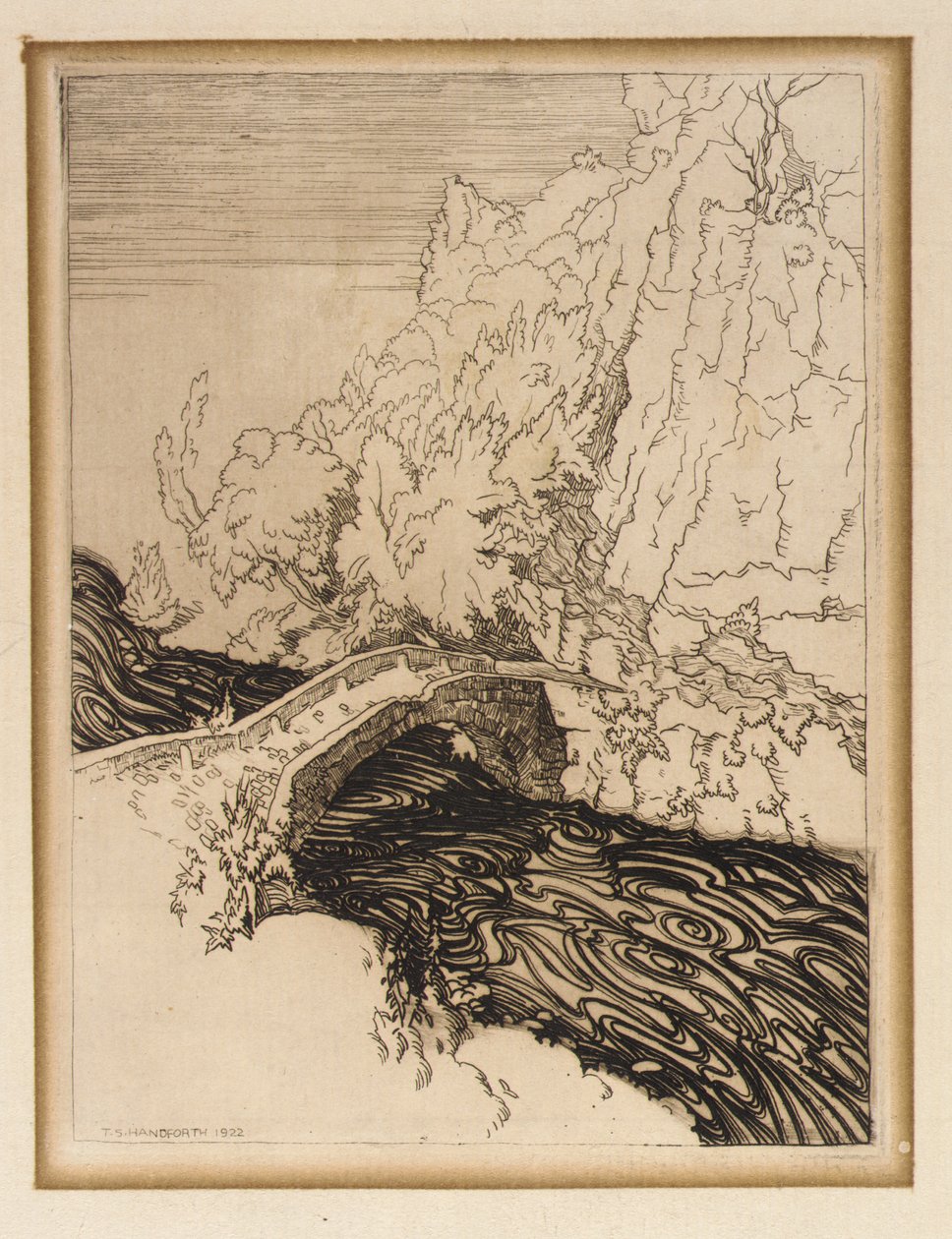 Römische Brücke in Avignon von Thomas Handforth